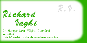 richard vaghi business card